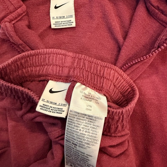 Nike Kids'/Toddler Jogger and Zip Up Sweatshirt Matching Set 3T - Picture 5 of 5